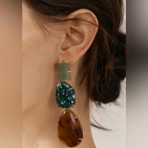 Zara Jewel stone earrings New ✨✨🔥🔥🔥